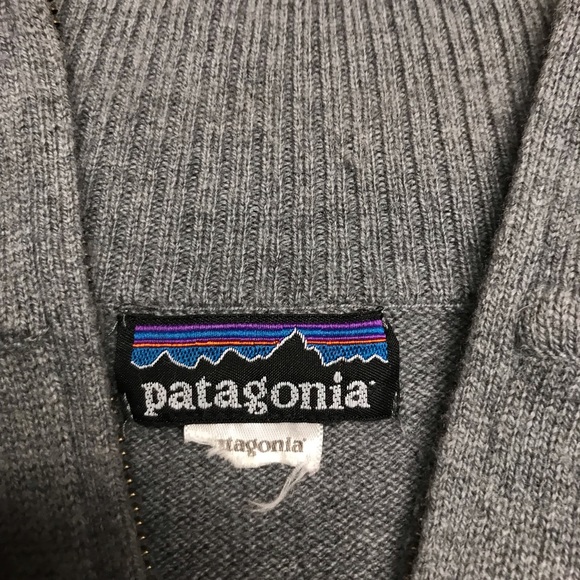 Patagonia Sweater Men's Gray -Quarter Zip-Size none measurements In the Photos - Picture 10 of 16